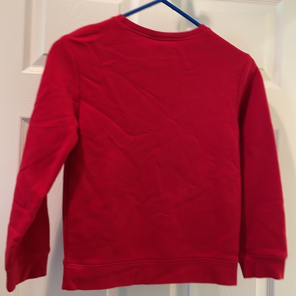 Excellent Condition Boys Holiday Fleece Sweatshirt Size M (8) - Picture 3 of 3